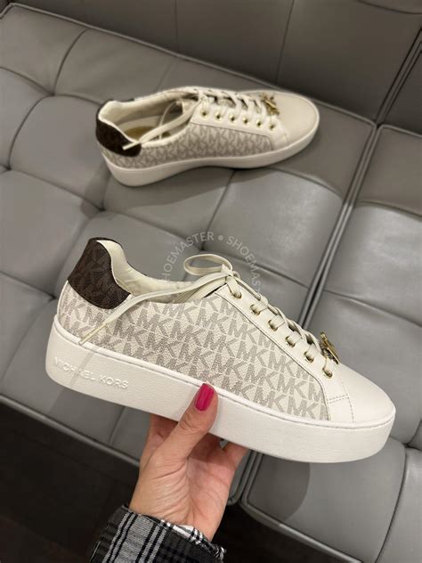 michael kors outlet poppy color-block logo sneaker|mk poppy logo sneakers.